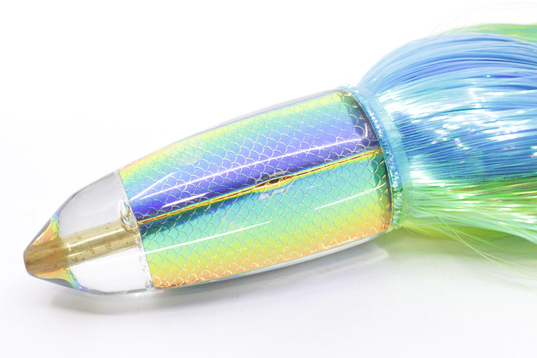 Koya Lures Rainbow Scale AK Bullet 12" 14.5oz EZ Flash Ice Blue-Green-Chartreuse