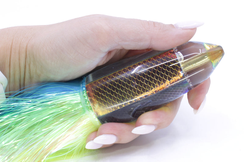 Koya Lures Rainbow Scale AK Bullet 12" 14.5oz EZ Flash Ice Blue-Green-Chartreuse