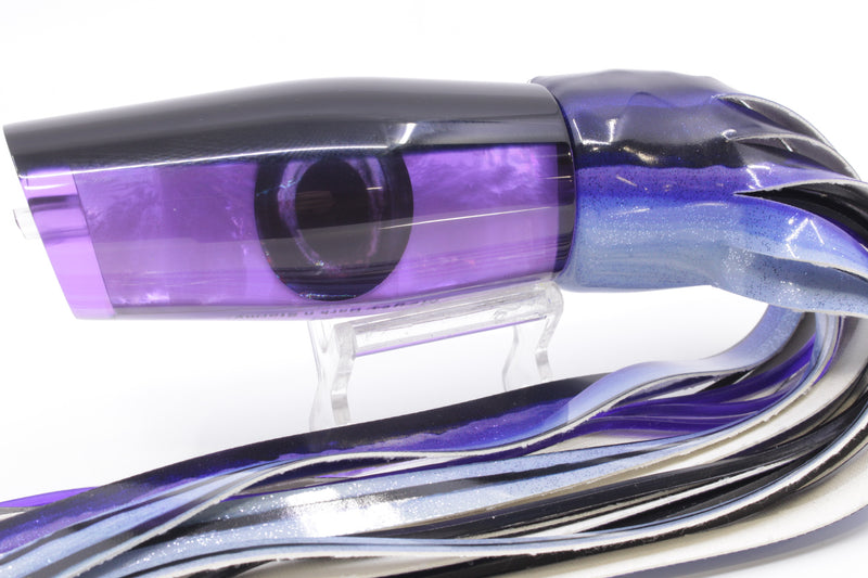 Moyes Lures Purple MOP Black Back Large Dark-N-Stormy 14" 10.3oz Fire Tailz Skipjack