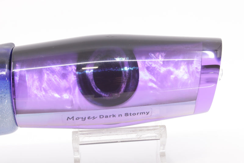 Moyes Lures Purple MOP Black Back Large Dark-N-Stormy 14" 10.3oz Fire Tailz Skipjack
