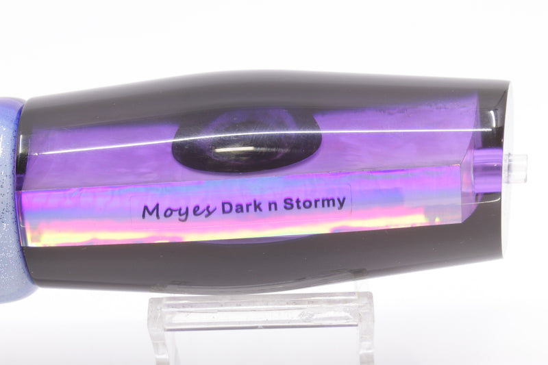 Moyes Lures Purple MOP Black Back Large Dark-N-Stormy 14" 10.3oz Fire Tailz Skipjack