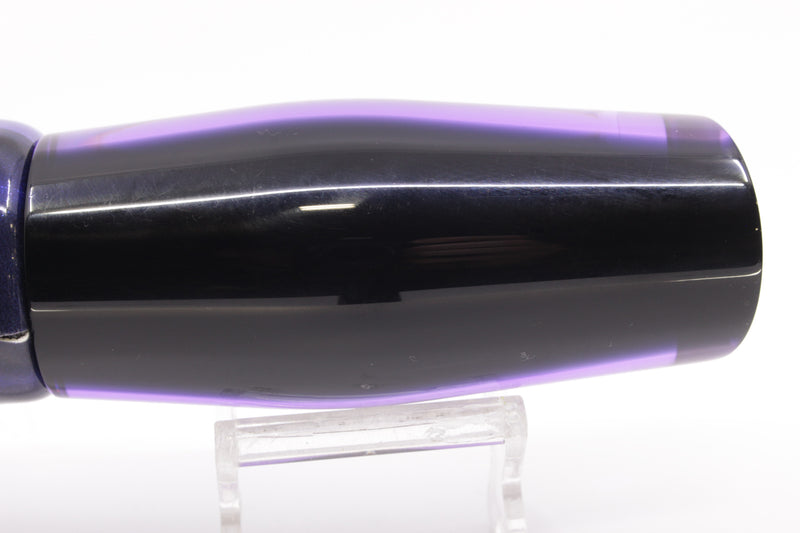 Moyes Lures Purple MOP Black Back Large Dark-N-Stormy 14" 10.3oz Fire Tailz Skipjack