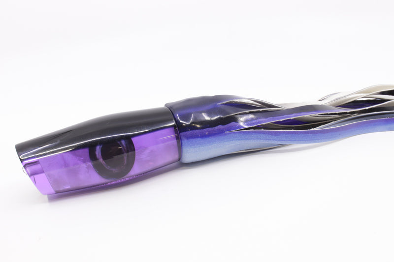 Moyes Lures Purple MOP Black Back Large Dark-N-Stormy 14" 10.3oz Fire Tailz Skipjack