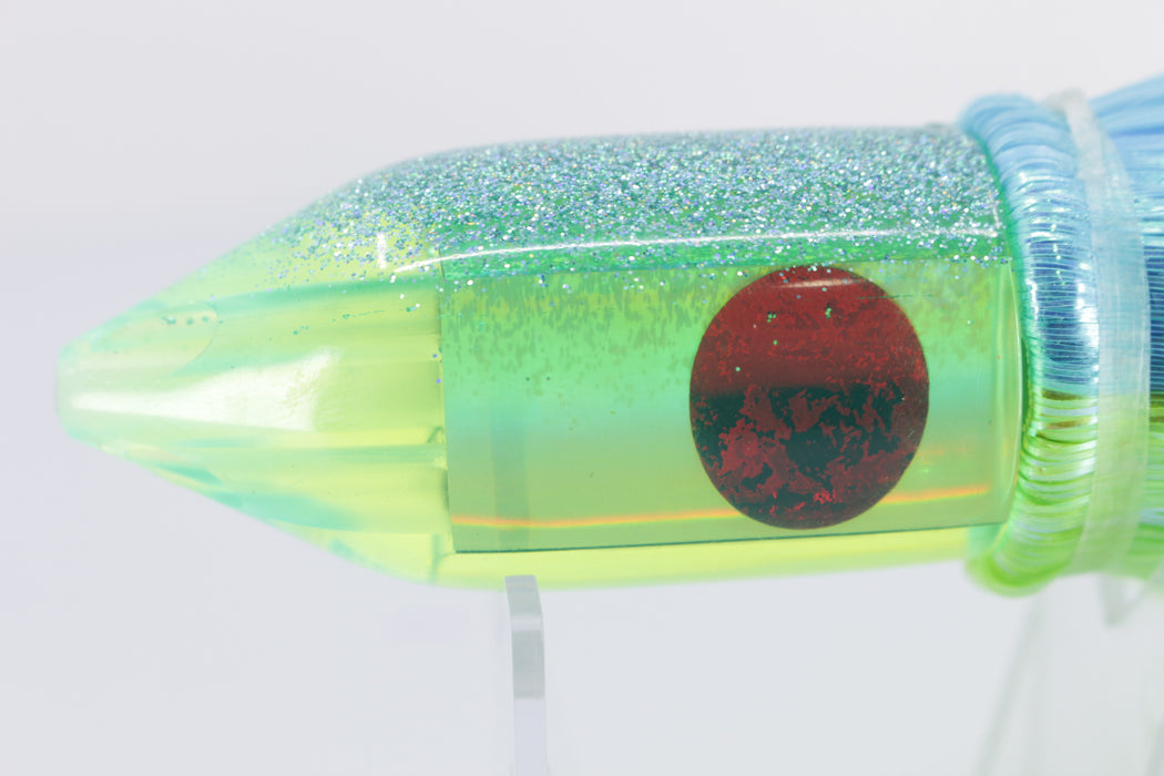 TANTRUM Lures Chartreuse Rainbow Blue Back Medium JetPack Bullet 9" 6.4oz Strobez GZE