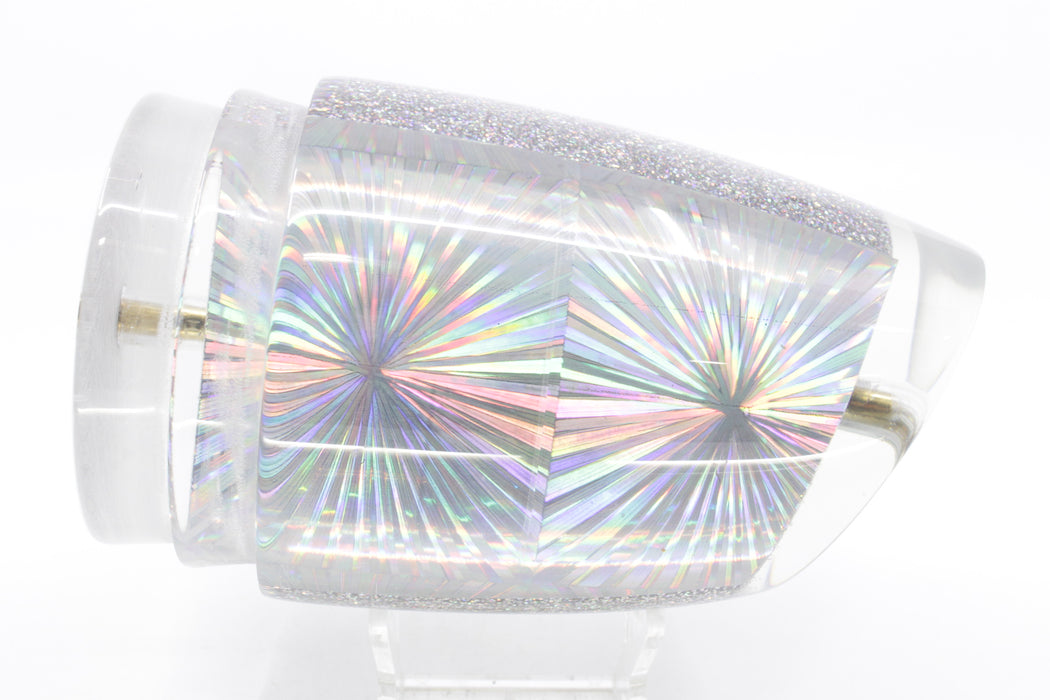 Koya Lures Silver Rainbow Starburst XXL Poi Dog Teaser 24oz