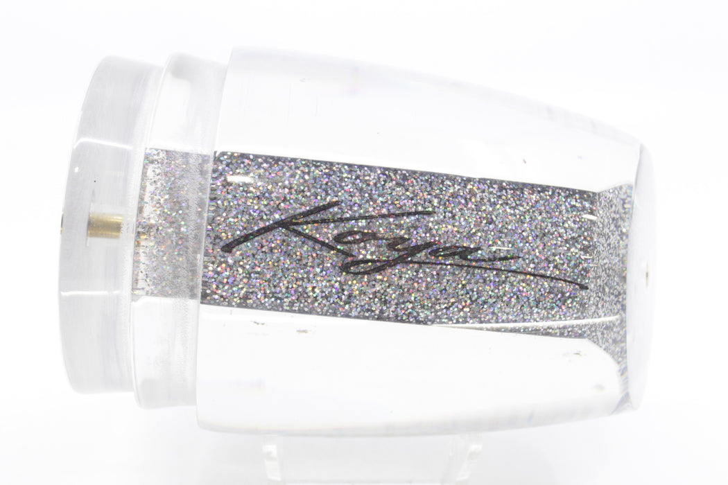 Koya Lures Silver Rainbow Starburst XXL Poi Dog Teaser 24oz