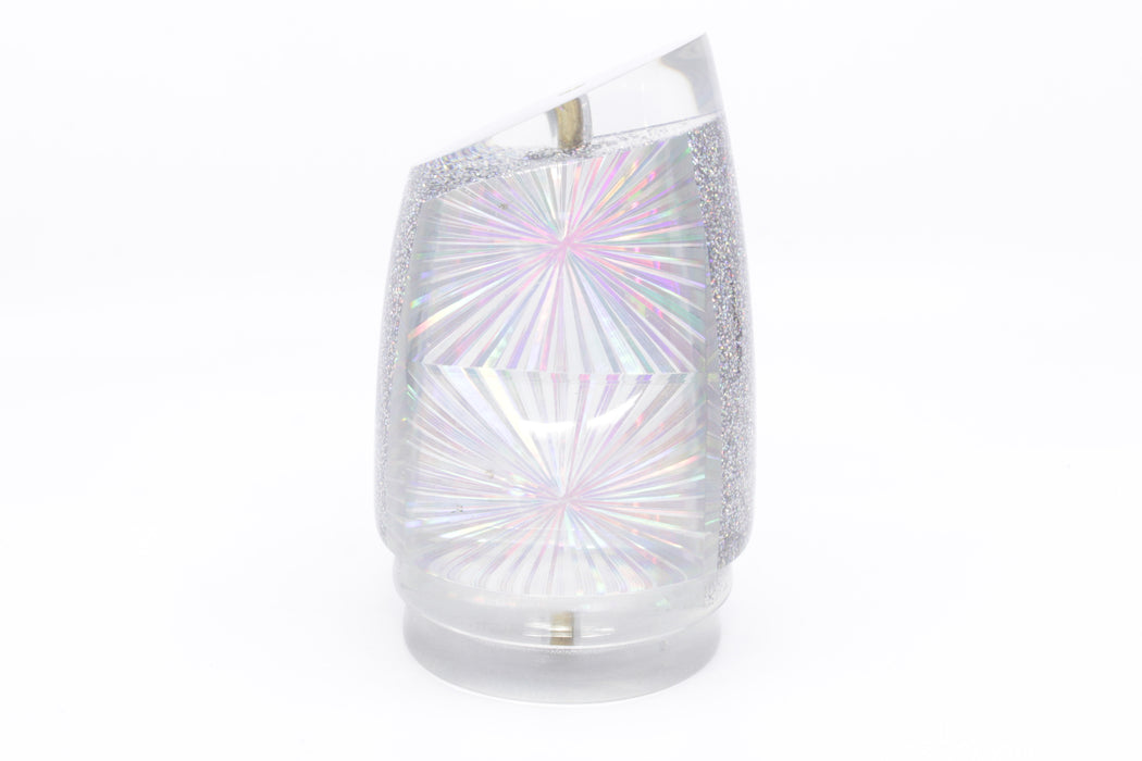 Koya Lures Silver Rainbow Starburst XXL Poi Dog Teaser 24oz