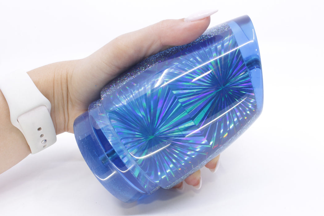 Koya Lures Blue Rainbow Starburst XXL Poi Dog Teaser 24oz