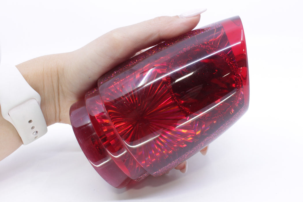 Koya Lures Red Rainbow Starburst Red Eyes XXL Poi Dog Teaser 24oz