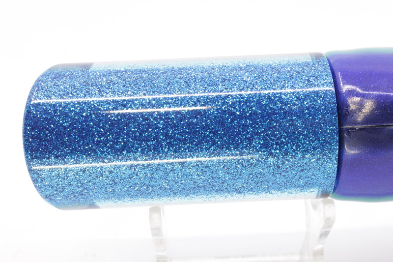 TANTRUM Lures Blue Awabi Blue Glitter Back Black-Red Eyes Large Tube 12" 7.7oz FT Vinyl