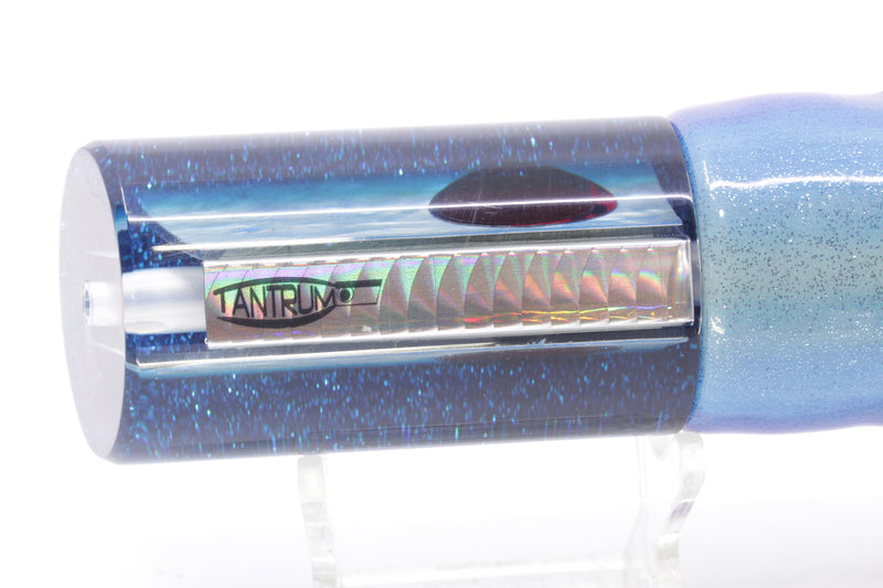 TANTRUM Lures Blue Awabi Blue Glitter Back Black-Red Eyes Large Tube 12" 7.7oz FT Vinyl