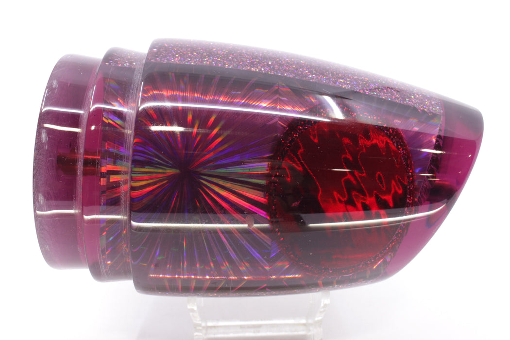 Koya Lures Purple Rainbow Starburst Red Eyes XXL Poi Dog Teaser 24oz