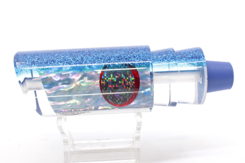 TANTRUM Lures Blue Awabi Blue Glitter Back Black-Red Eyes Large Tube 12" 5.8oz