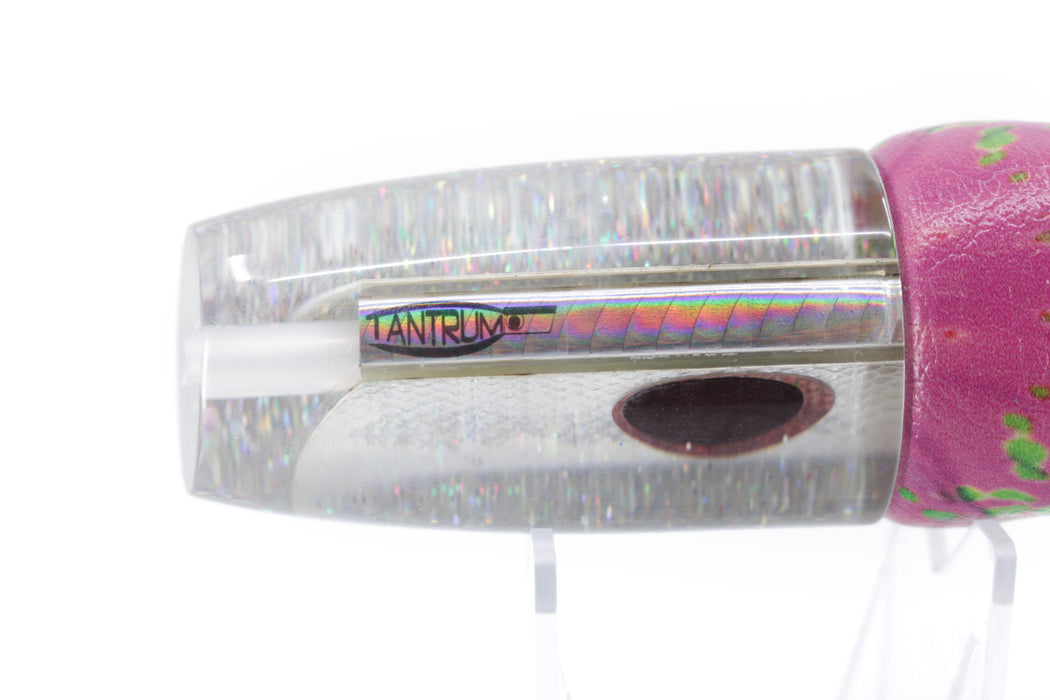 TANTRUM Lures Rainbow Scale Holo Glitter Back Large Plunger 12" 7oz ALV Vinyl Pink Mahi