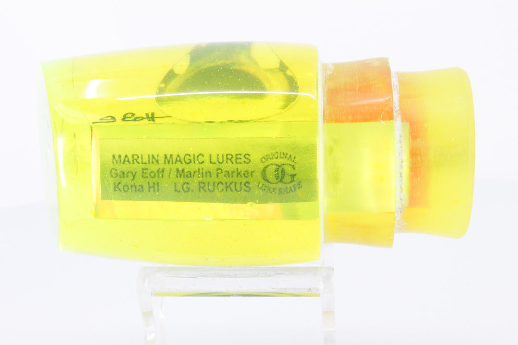 Marlin Magic Chartreuse-Orange Awabi Taxi Eyes Large Ruckus 14" 8.6oz