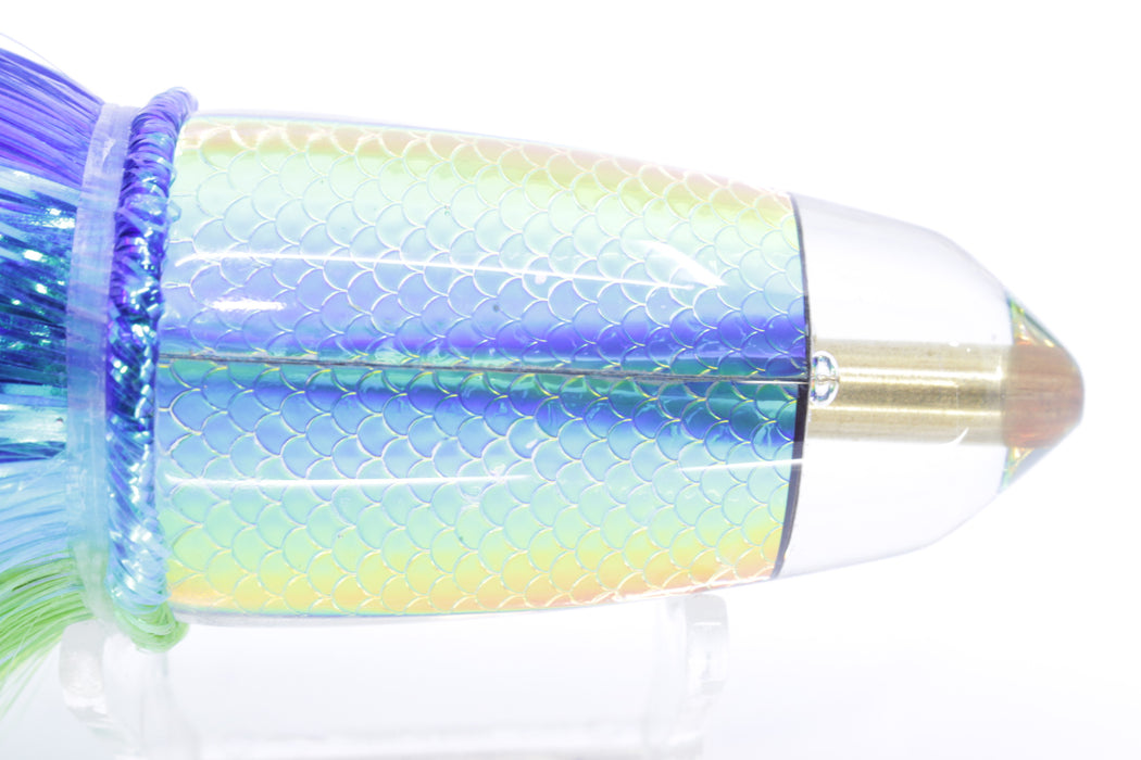 Koya Lures Rainbow Scale Clean Sweep Bullet 12" 13oz EZ Flash Blue-Ice Blue-Green
