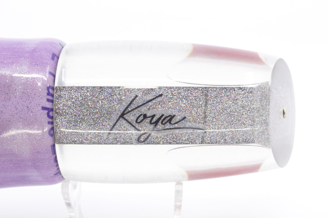 Koya Lures Silver Rainbow Starburst Large Poi Dog 16" 14.5oz FT Vinyl Purple Eclipse