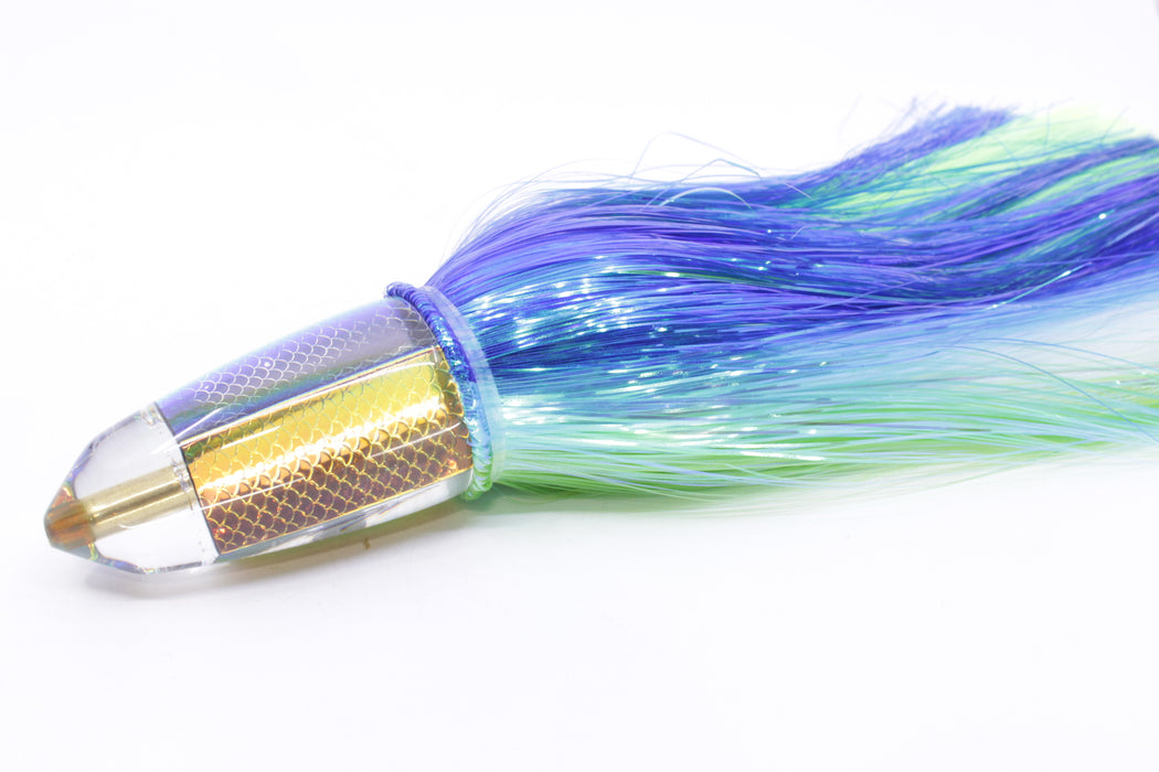 Koya Lures Rainbow Scale Clean Sweep Bullet 12" 13oz EZ Flash Blue-Ice Blue-Green