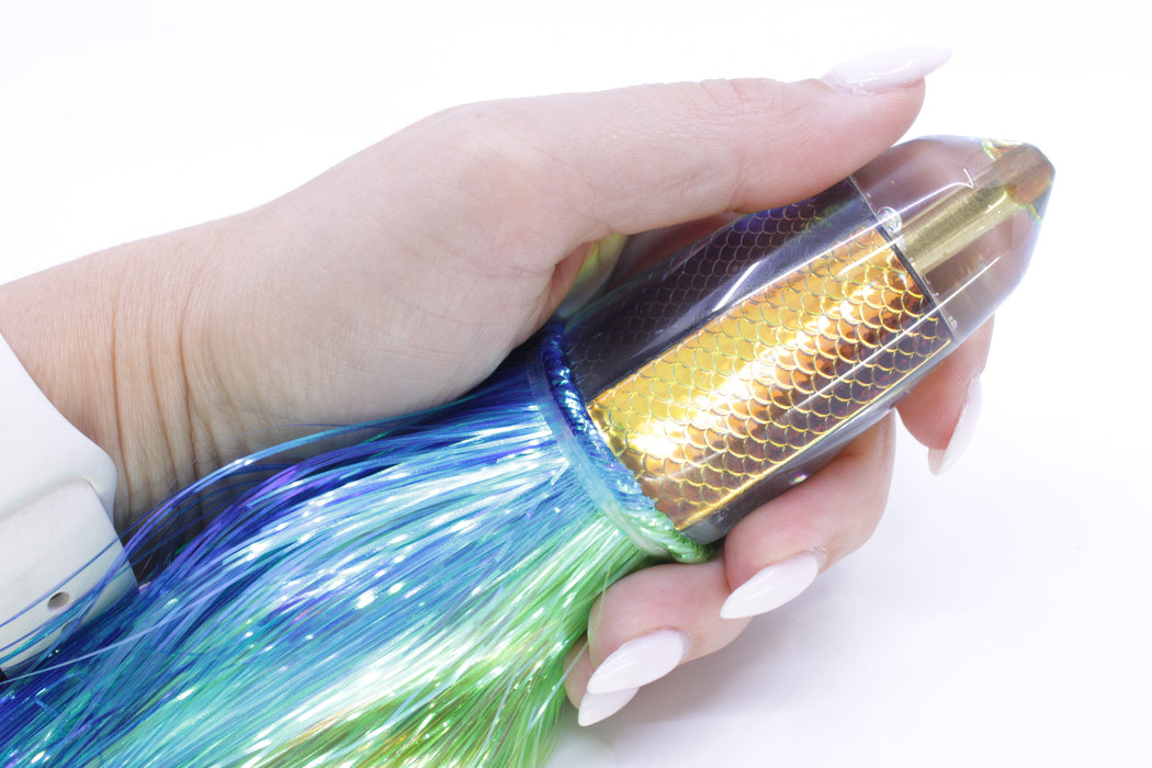 Koya Lures Rainbow Scale Clean Sweep Bullet 12" 13oz EZ Flash Blue-Ice Blue-Green