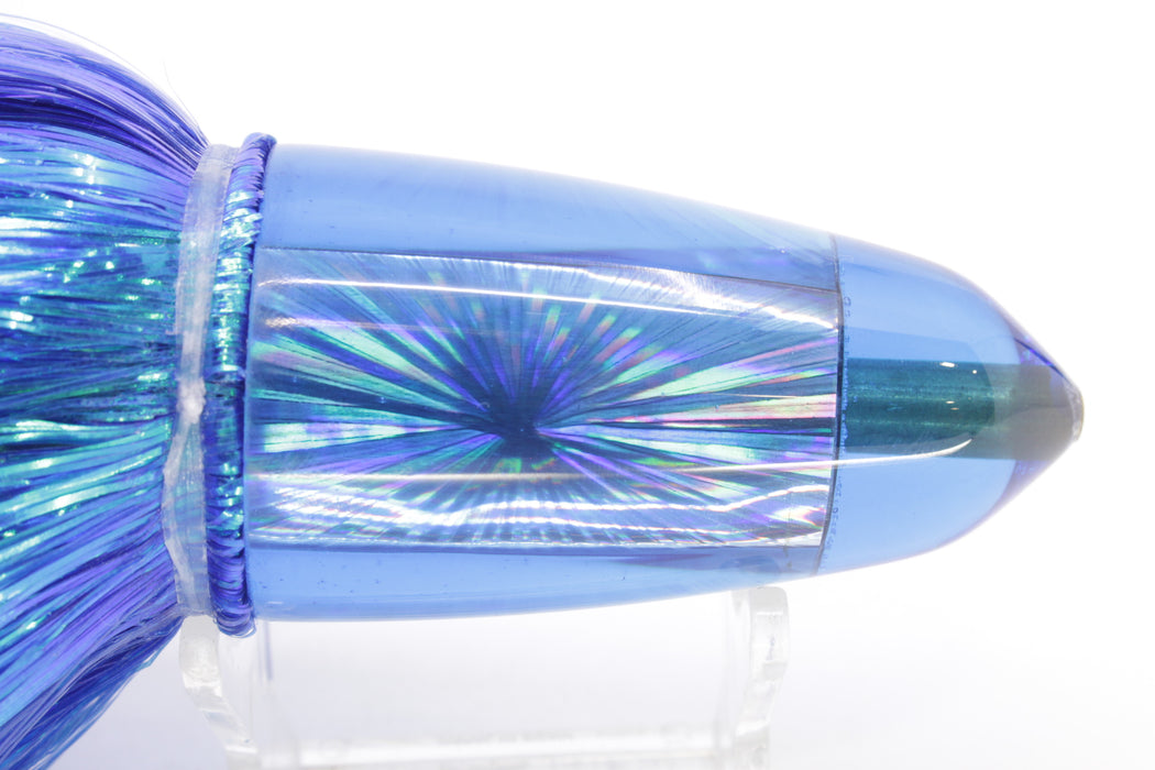 Koya Lures Blue Rainbow Starburst Clean Sweep Bullet 12" 13oz EZ Flash Blue/White