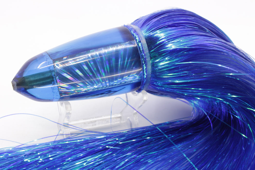 Koya Lures Blue Rainbow Starburst Clean Sweep Bullet 12" 13oz EZ Flash Blue/White