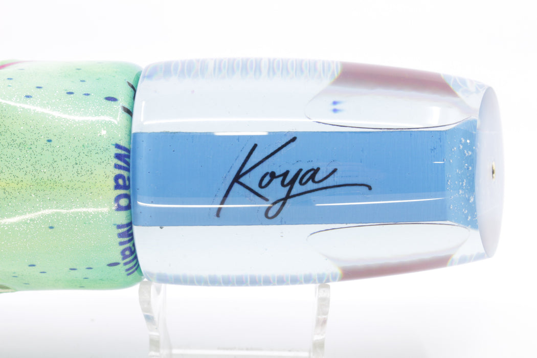 Koya Lures Ice Blue Rainbow Scale Large Poi Dog 16" 14.5oz Fire Tailz Vinyl Mad Mahi