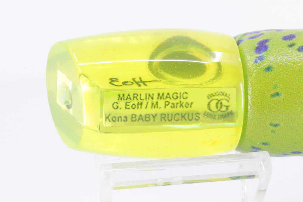 Marlin Magic Chartreuse Awabi Shell Taxi Eyes Baby Ruckus 10" 5.5oz ALV Mahi