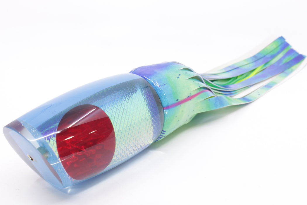 Koya Lures Ice Blue Rainbow Scale Large Poi Dog 16" 14.5oz Fire Tailz Vinyl Mad Mahi