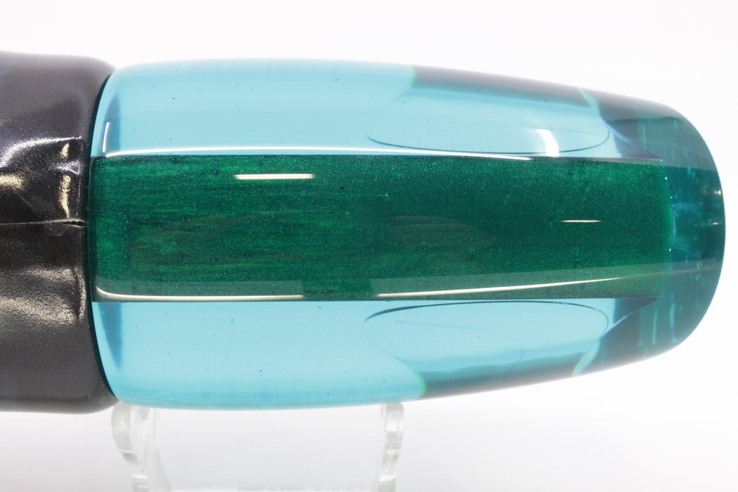 Koya Lures Turquoise Rainbow Starburst Large Poi Dog 16" 14.5oz Fire Tailz Vinyl Blue Drip