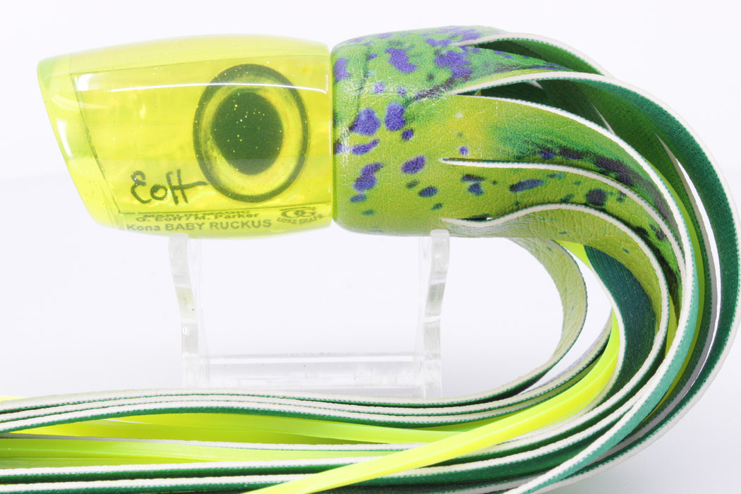 Marlin Magic Chartreuse Awabi Shell Taxi Eyes Baby Ruckus 10" 5.5oz ALV Mahi