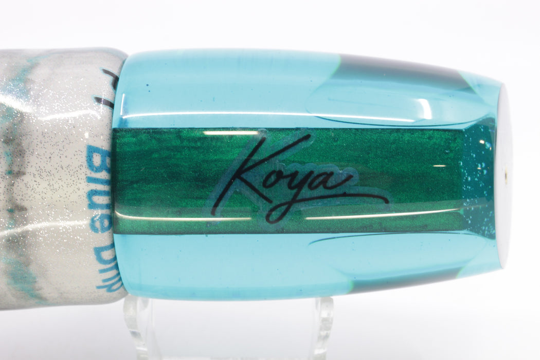 Koya Lures Turquoise Rainbow Starburst Large Poi Dog 16" 14.5oz Fire Tailz Vinyl Blue Drip