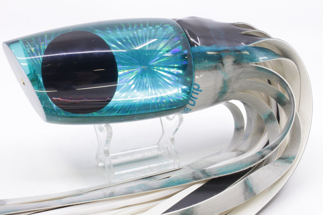 Koya Lures Turquoise Rainbow Starburst Large Poi Dog 16" 14.5oz Fire Tailz Vinyl Blue Drip