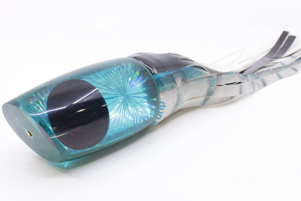 Koya Lures Turquoise Rainbow Starburst Large Poi Dog 16" 14.5oz Fire Tailz Vinyl Blue Drip