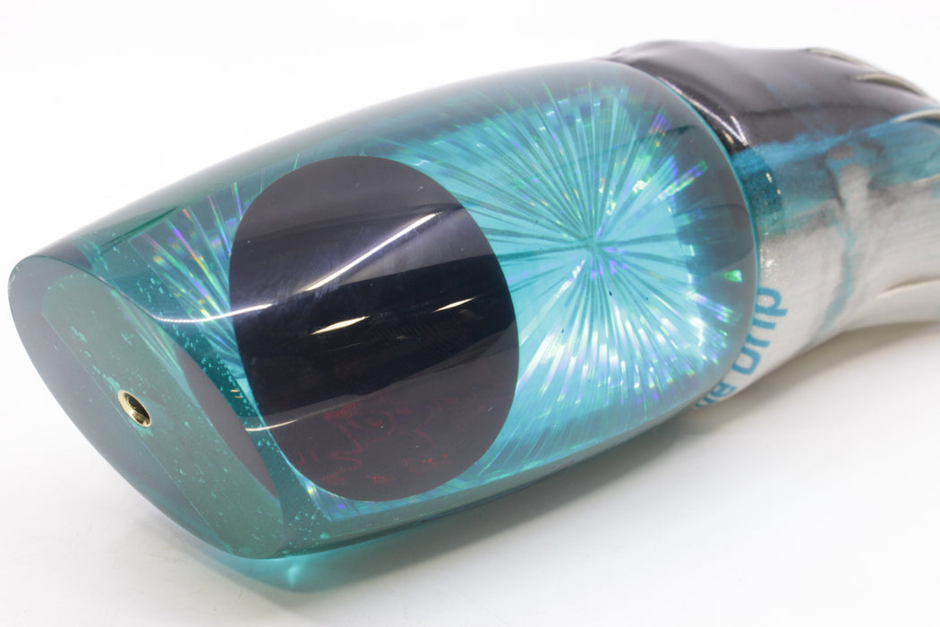 Koya Lures Turquoise Rainbow Starburst Large Poi Dog 16" 14.5oz Fire Tailz Vinyl Blue Drip