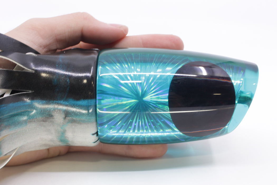 Koya Lures Turquoise Rainbow Starburst Large Poi Dog 16" 14.5oz Fire Tailz Vinyl Blue Drip