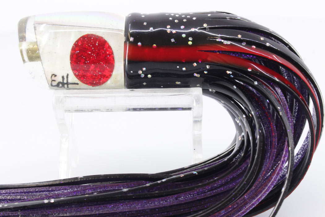 Marlin Magic White Awabi Red Eyes Tiny Ruckus 7" 3oz Skirted Black-Purple