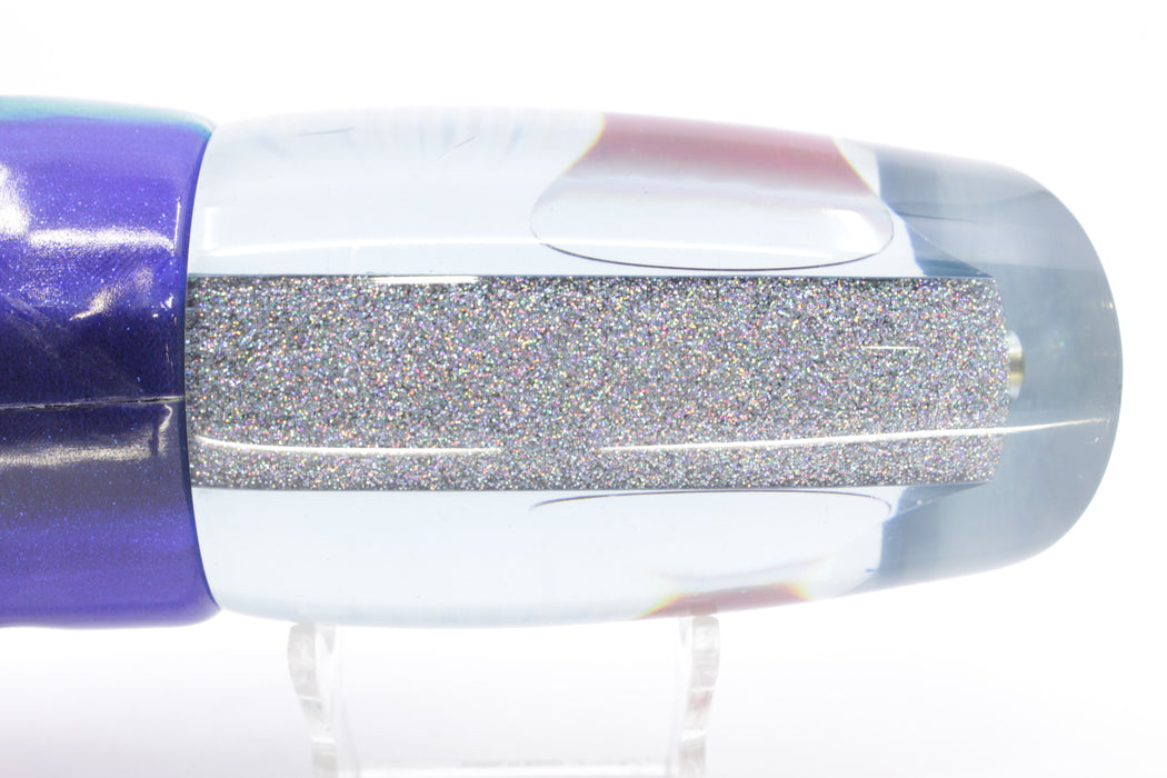 Koya Lures Ice Blue Rainbow Starburst Hard Cut Large Poi Dog 16" 15.5oz FT Vinyl