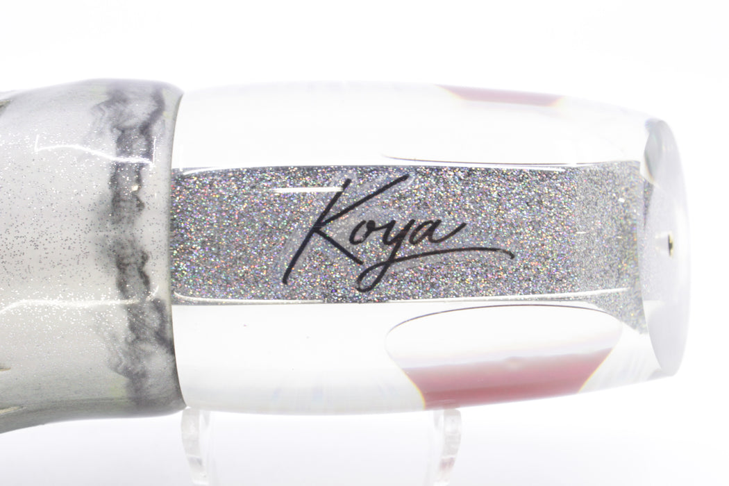 Koya Lures Silver Rainbow Starburst Hard Cut Large Poi Dog 16" 15.5oz FT Vinyl Green Drip