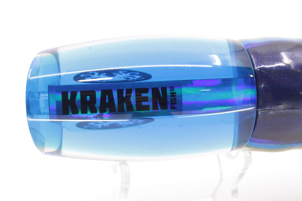 Kraken Fish Co. Silver Rainbow Blue Back Mayhem 12" 9.2oz Fire Tailz Vinyl Yellowfin