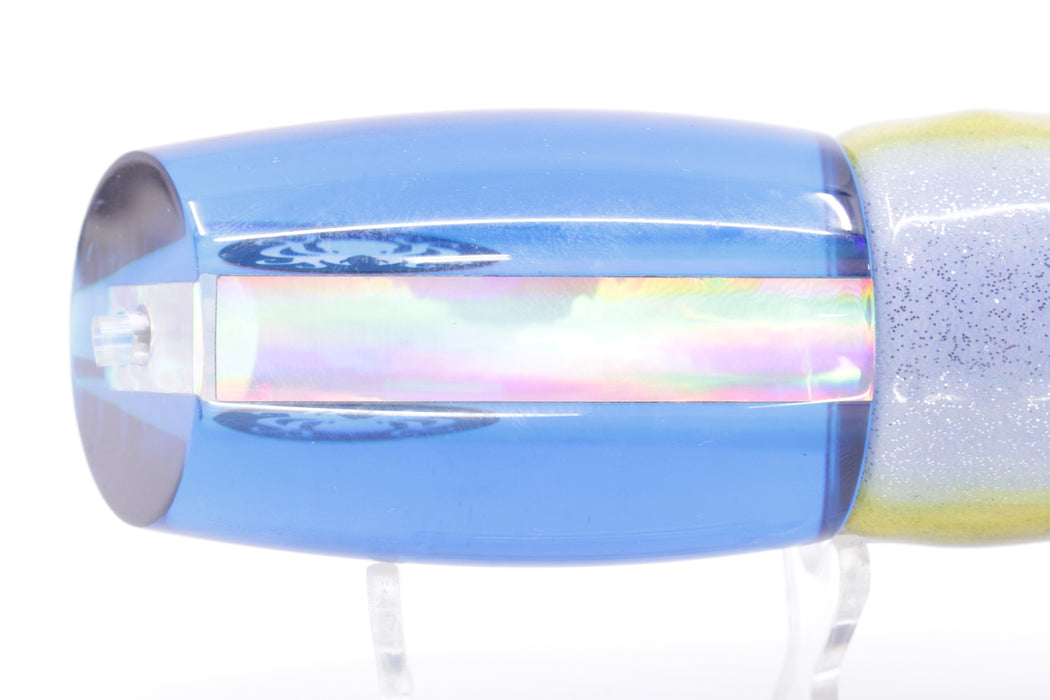 Kraken Fish Co. Silver Rainbow Blue Back Mayhem 12" 9.2oz Fire Tailz Vinyl Yellowfin