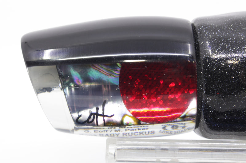 Marlin Magic Blue-Purple Abalone Black Back Red Eyes Baby Ruckus 10" 5.5oz Vinyl