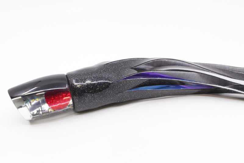 Marlin Magic Blue-Purple Abalone Black Back Red Eyes Baby Ruckus 10" 5.5oz Vinyl