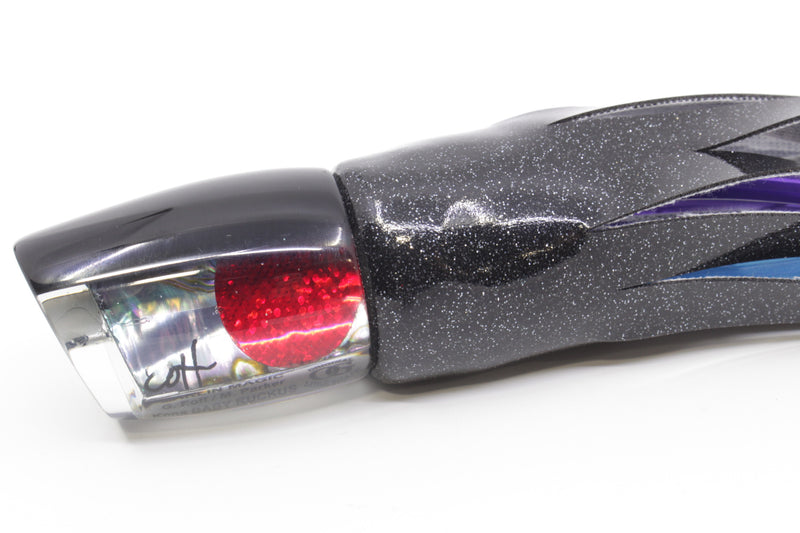 Marlin Magic Blue-Purple Abalone Black Back Red Eyes Baby Ruckus 10" 5.5oz Vinyl