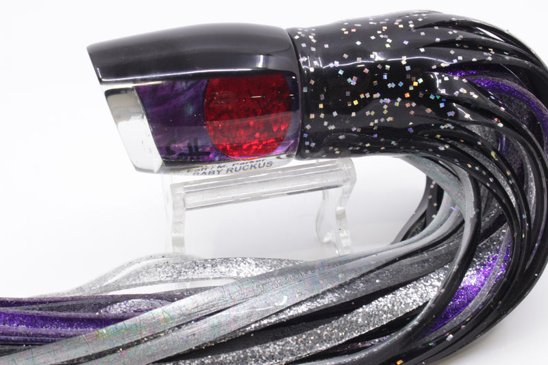 Marlin Magic Purple MOP Black Back Red Eyes Baby Ruckus 10" 6.5oz Skirted Black Aurora