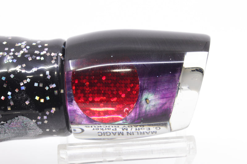 Marlin Magic Purple MOP Black Back Red Eyes Baby Ruckus 10" 6.5oz Skirted Black Aurora