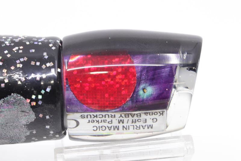 Marlin Magic Purple MOP Black Back Red Eyes Baby Ruckus 10" 6.5oz Skirted Black Aurora