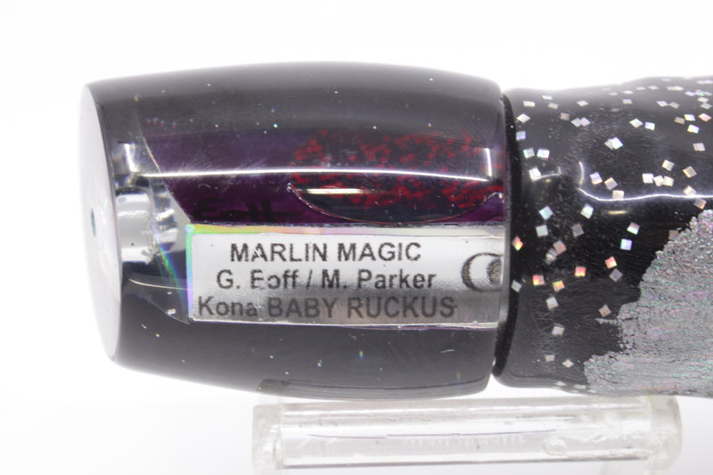 Marlin Magic Purple MOP Black Back Red Eyes Baby Ruckus 10" 6.5oz Skirted Black Aurora