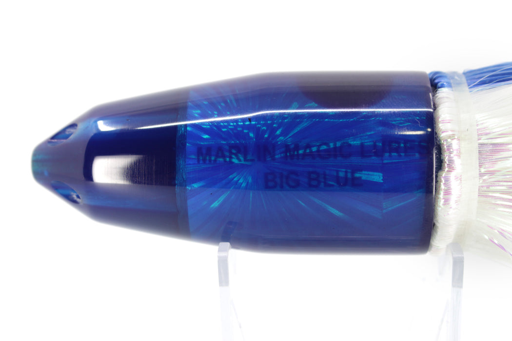 Marlin Magic Lures Blue Starburst Big Blue Jet 12" 17.5oz Flashabou Blue-White-Yellow
