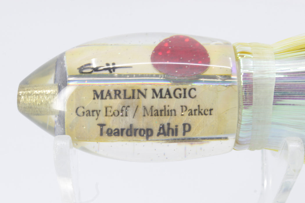 Marlin Magic Lures Golden MOP Teardrop AP Bullet 7" 2.8oz Flashabou