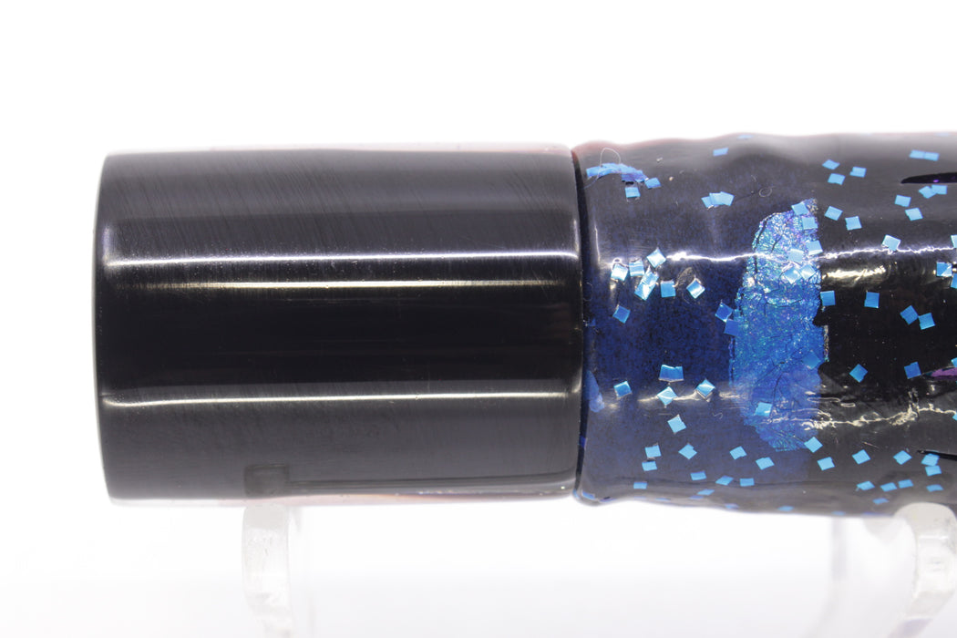 Marlin Magic Lures Purple MOP Black Back HSAP 7" 3.5oz Skirted Black & Blue-Purple